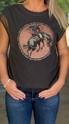Bucking Bronc Mesh Top by Cruel Girl - Henderson's Western Store