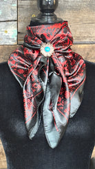 Rodeo Drive Wild Rags/Scarf ~ Black & Red Paisley - Henderson's Western Store