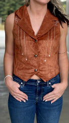 Rock & Roll Cowgirl Embroidered Vest - Henderson's Western Store