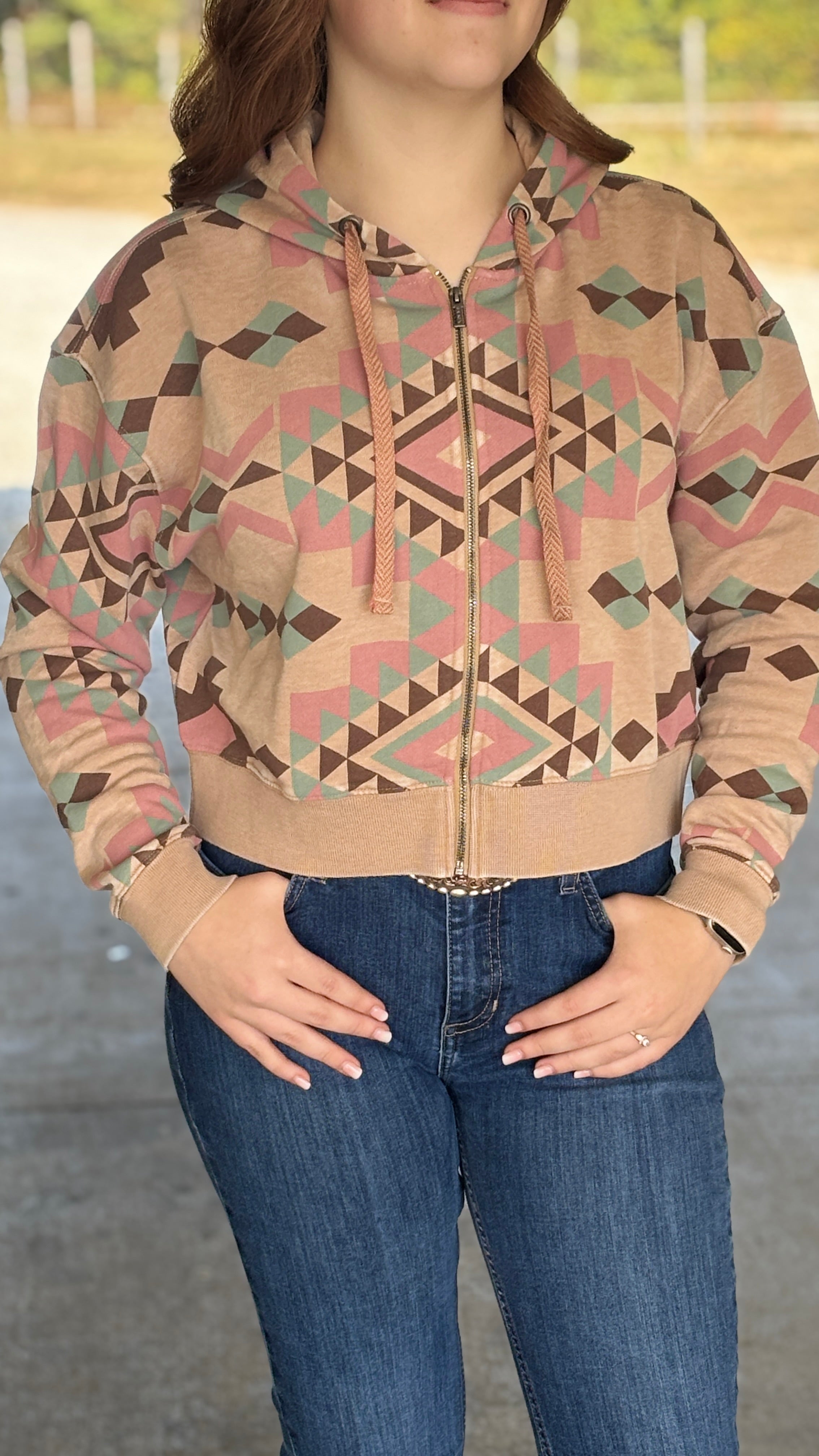 Sunset Spark Crop Hoodie by Ariat - Henderson's Western Store