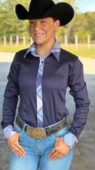 RHC Concealed Zipper Shirt - Navy - Henderson's Western Store