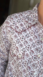 Ladies Floral Paisley Rough Stock ~ Maroon - Henderson's Western Store