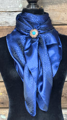 Rodeo Drive Wild Rags/Scarf ~ Jacquard Cobalt - Henderson's Western Store