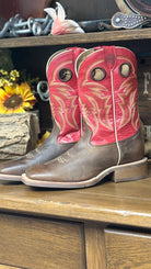 Men’s Goat Wide Square Boots by R. Watson~Red - Henderson's Western Store