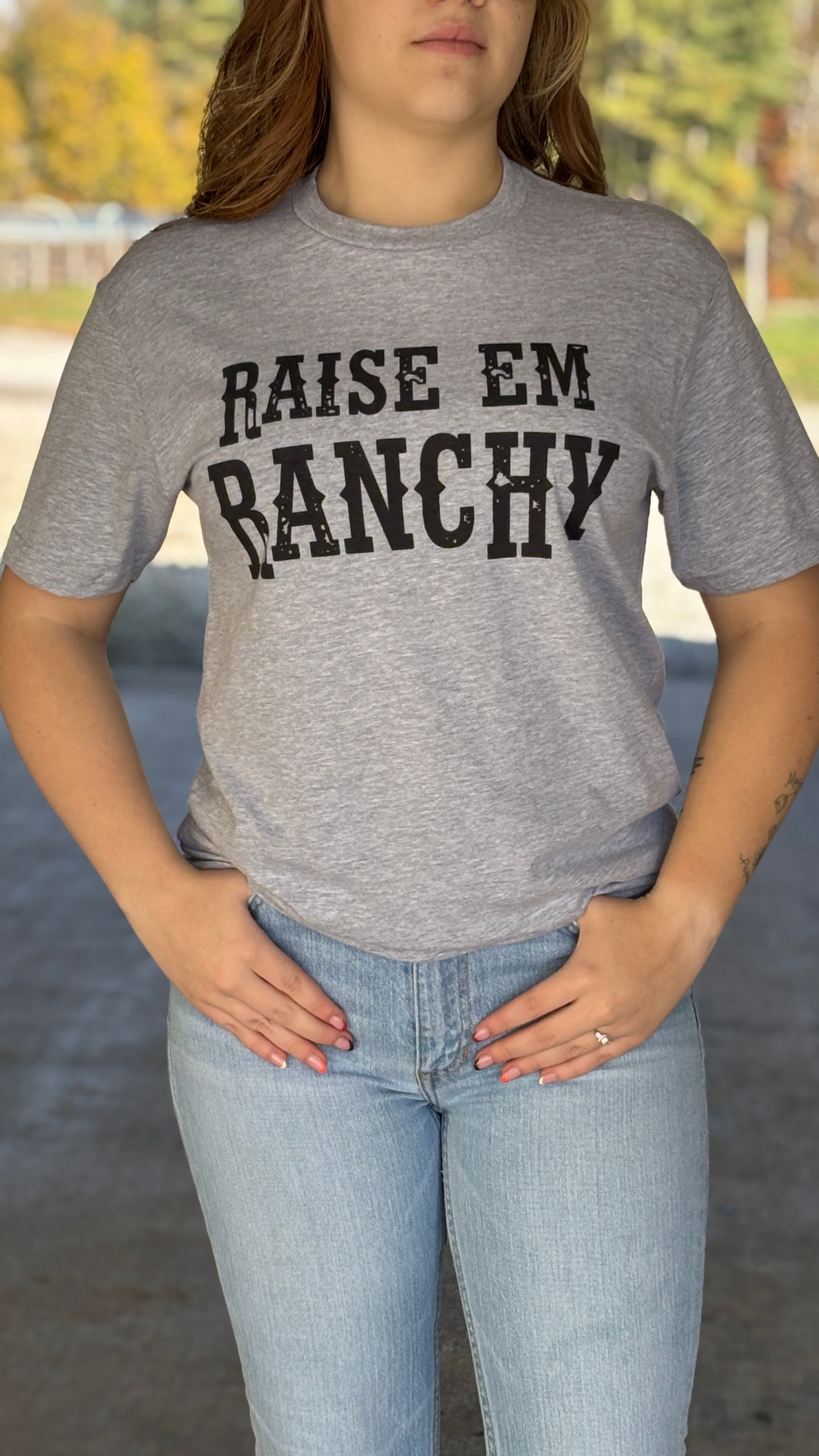 Raise Em Ranchy Tee - Henderson's Western Store