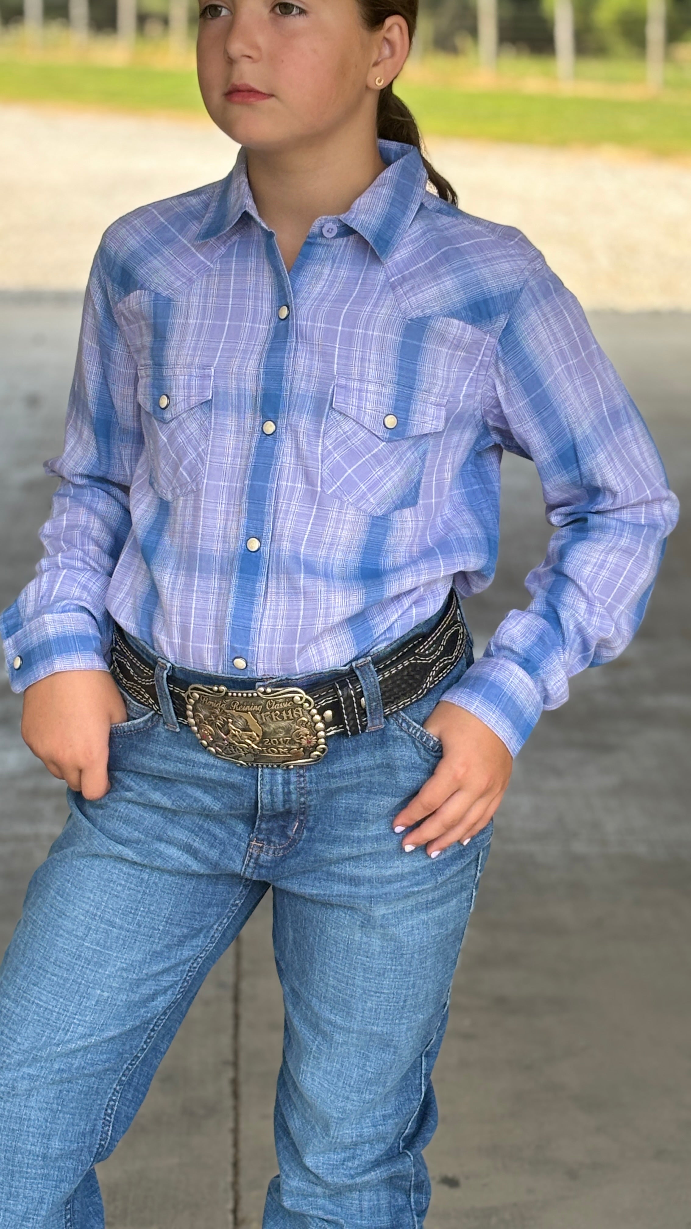 Girls Anna Shirt by Ariat - Henderson's Western Store