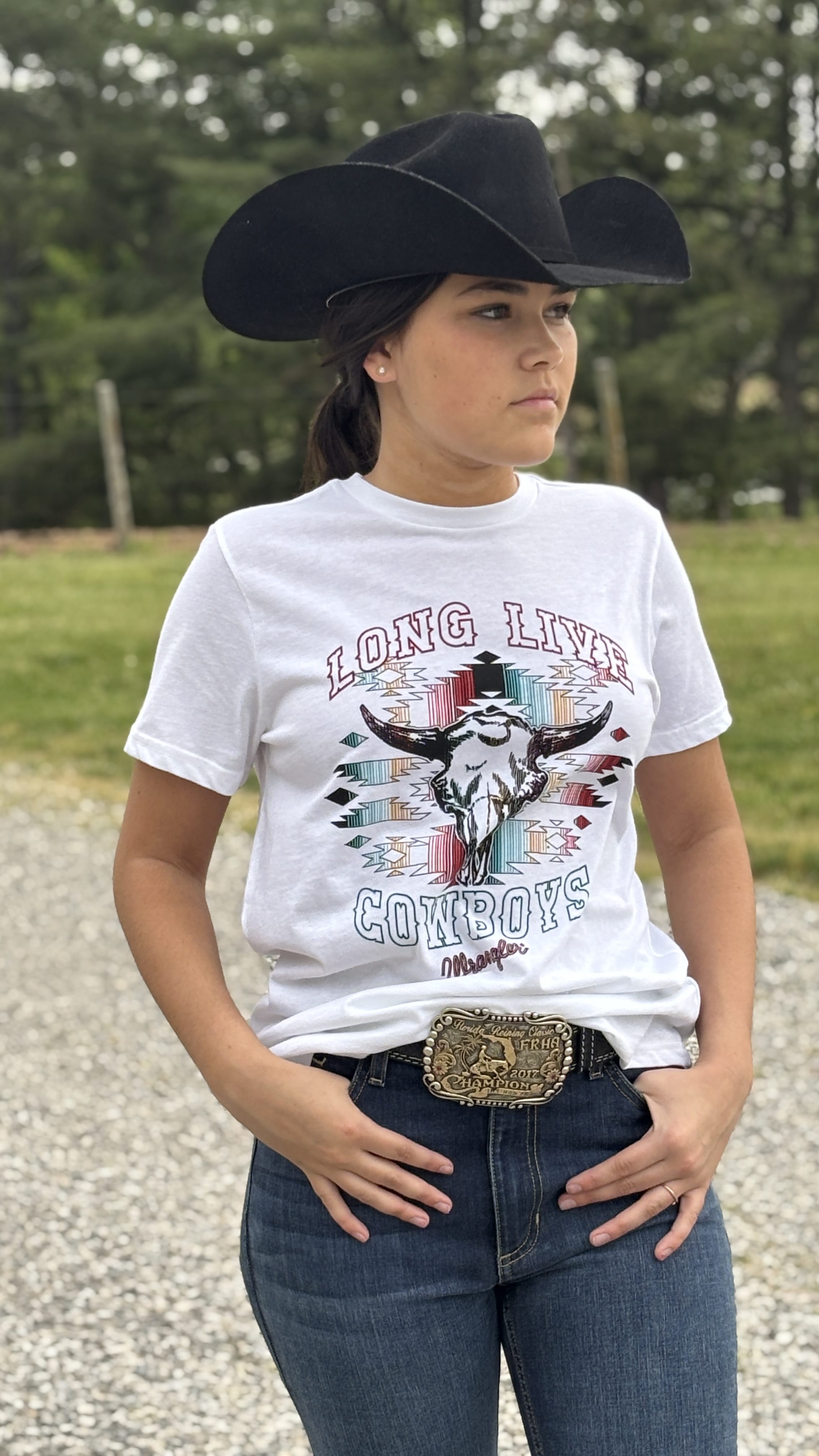 Aztec Steerhead Tee by Wrangler - Henderson's Western Store