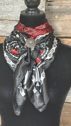 Wild Rag ~ Black Spade with Roses - Henderson's Western Store