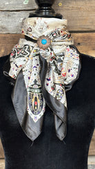 Rodeo Drive Wild Rags/Scarf ~ Black Floral - Henderson's Western Store