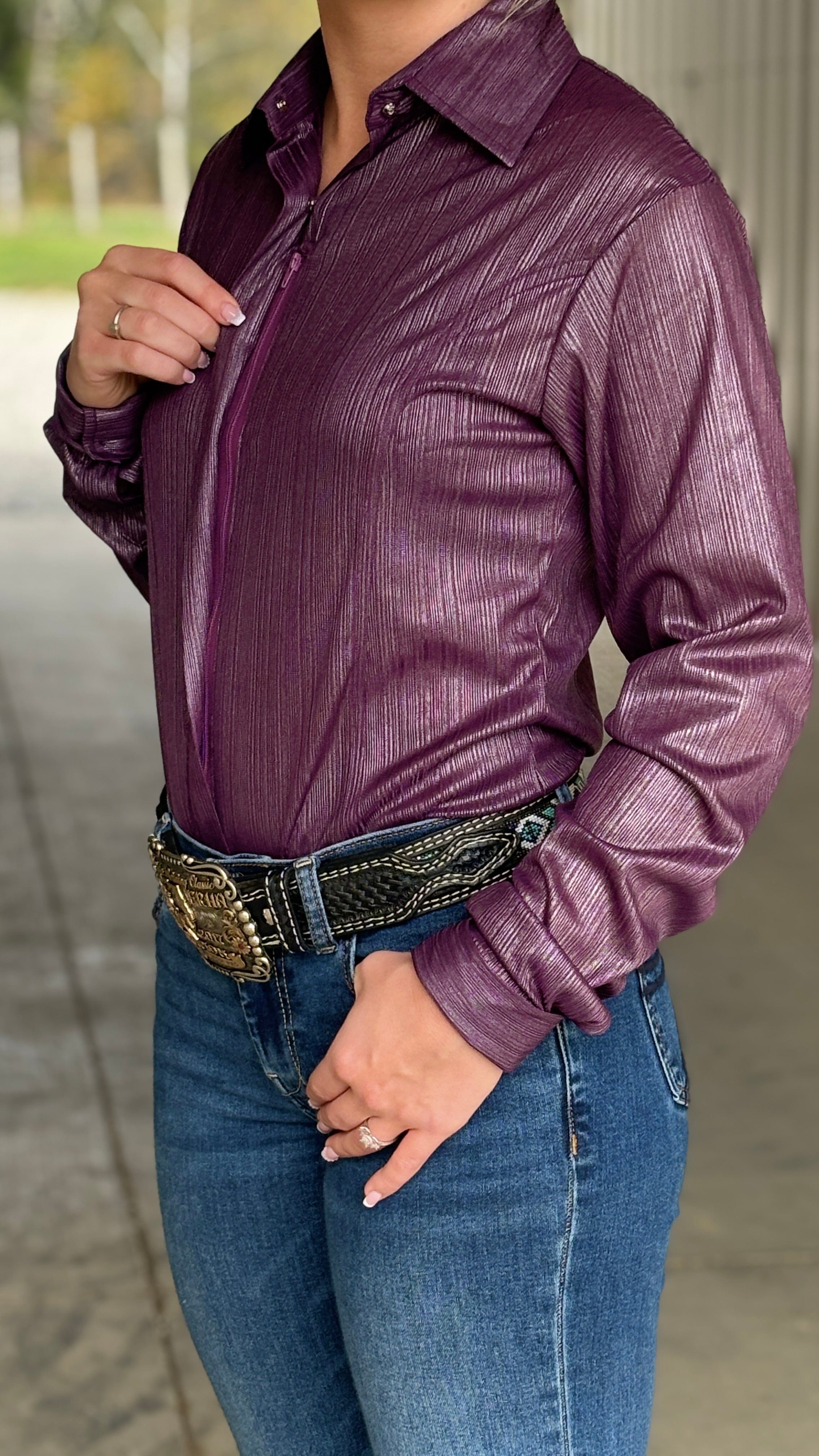 Conceal Zipper Show Shirt