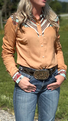 Ladies Jacquard Yoke Western by Panhandle - Henderson's Western Store