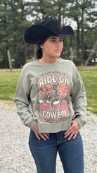 Ride On Cowboy Pullover by Rock & Roll - Henderson's Western Store