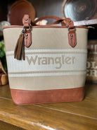 Wrangler Logo Canvas Tote - Henderson's Western Store