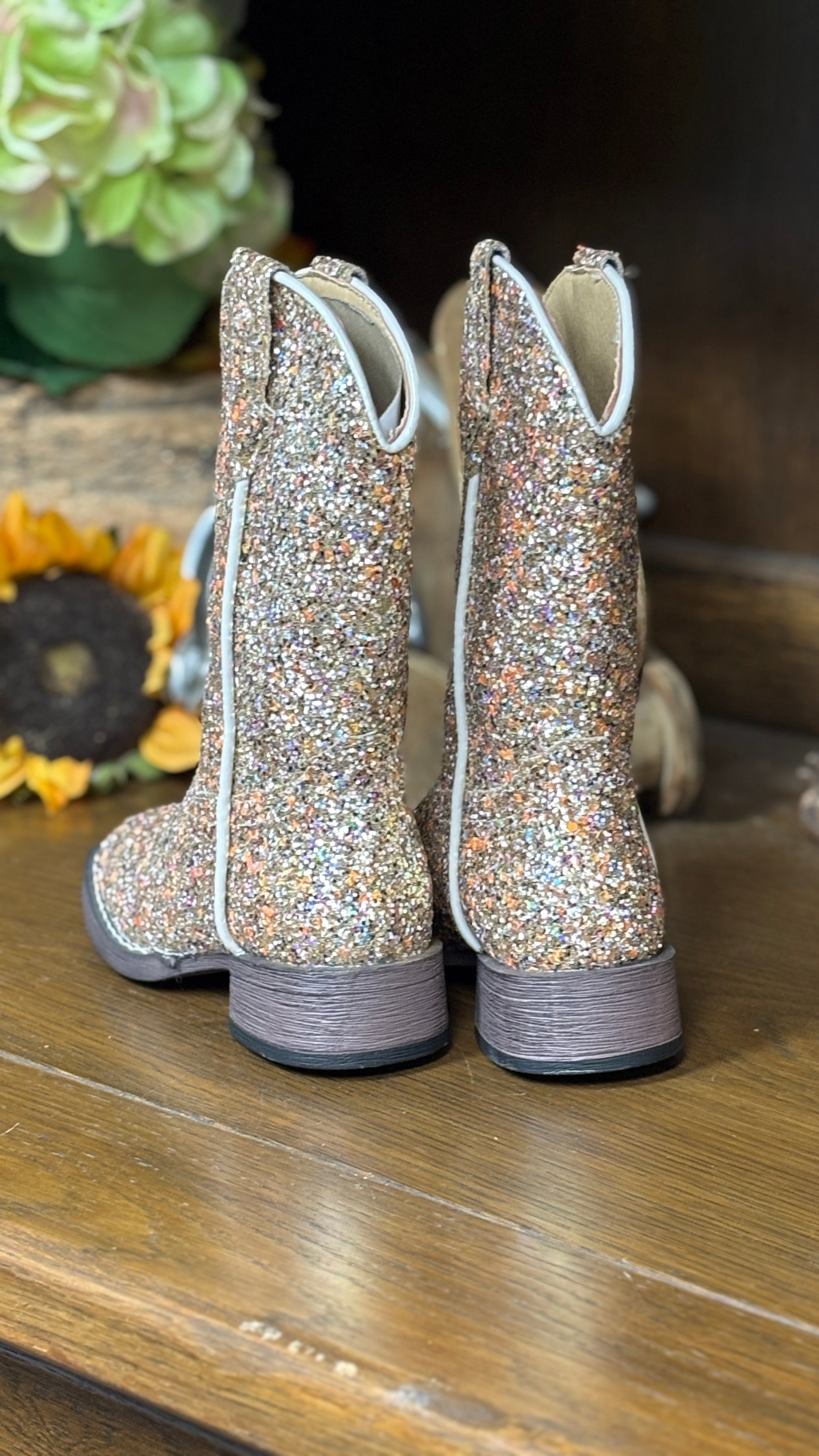 Glitter Galore Boots by Roper ~ Tan - Henderson's Western Store