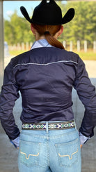 RHC Concealed Zipper Shirt - Navy - Henderson's Western Store