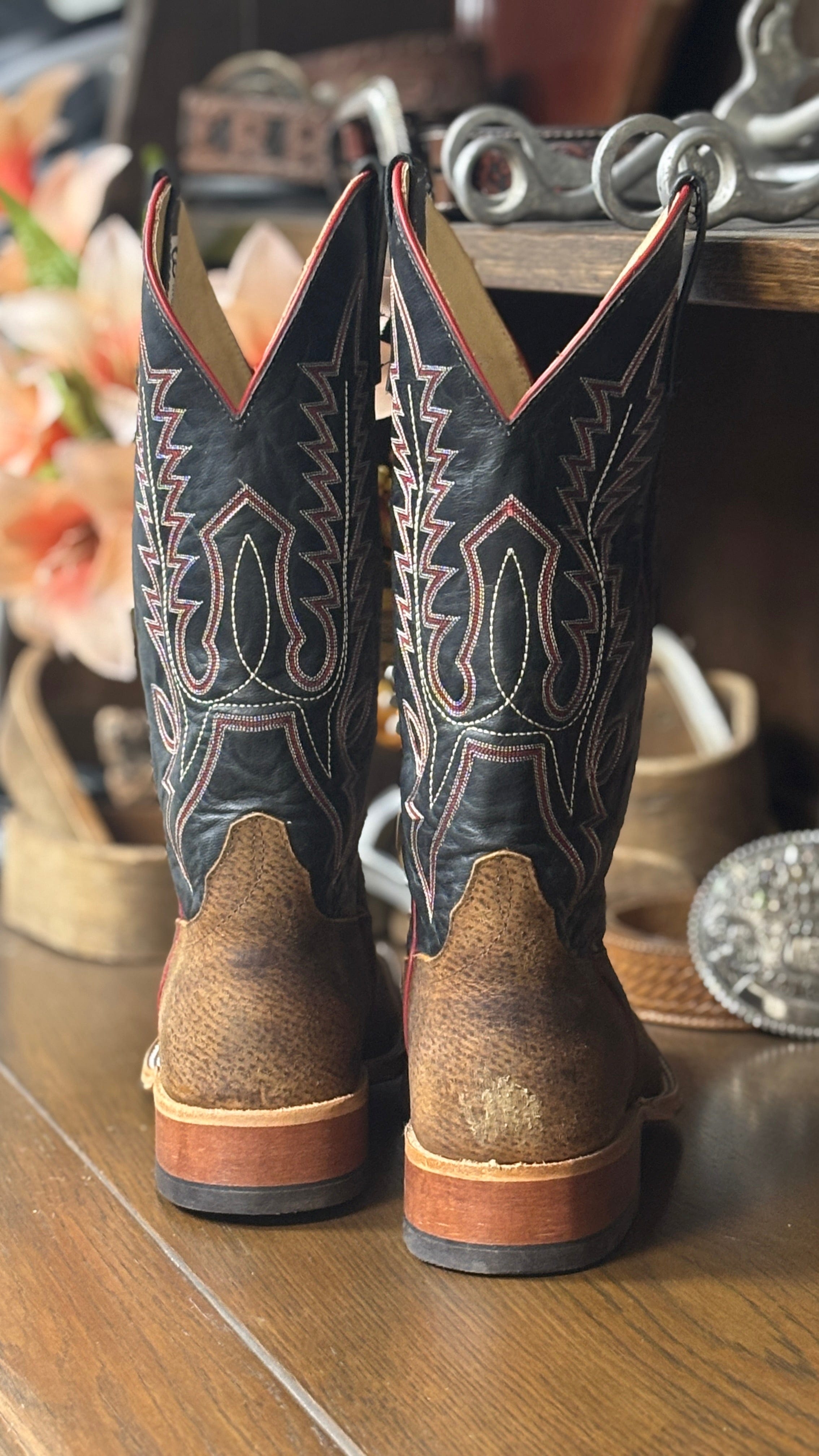AndersonBean ウエスタンブーツ 本革 ヴィンテージ 28cm 希少 Havana Boar Anderson Bean Boots