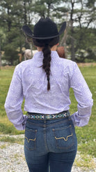 RHC Easy Care Show Shirt ~ Lilac Maze - Henderson's Western Store