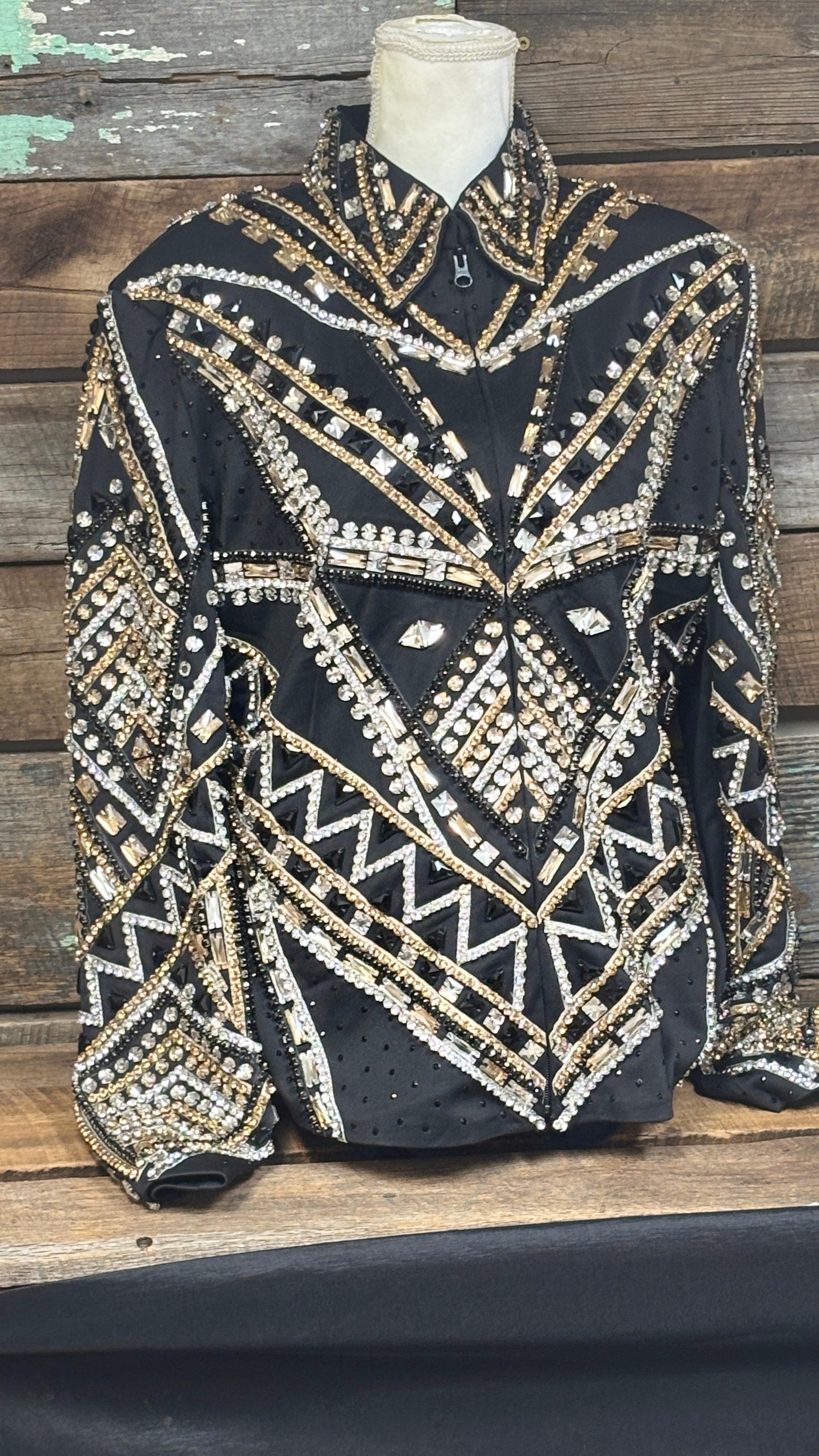 All Day  Show Jacket ~ Black & Gold - Henderson's Western Store