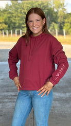 Ladies Ariat Logo Hoodie ~ Russet - Henderson's Western Store