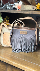 Wrangler "W" Stitch Fringe Tote/Crossbody - Henderson's Western Store