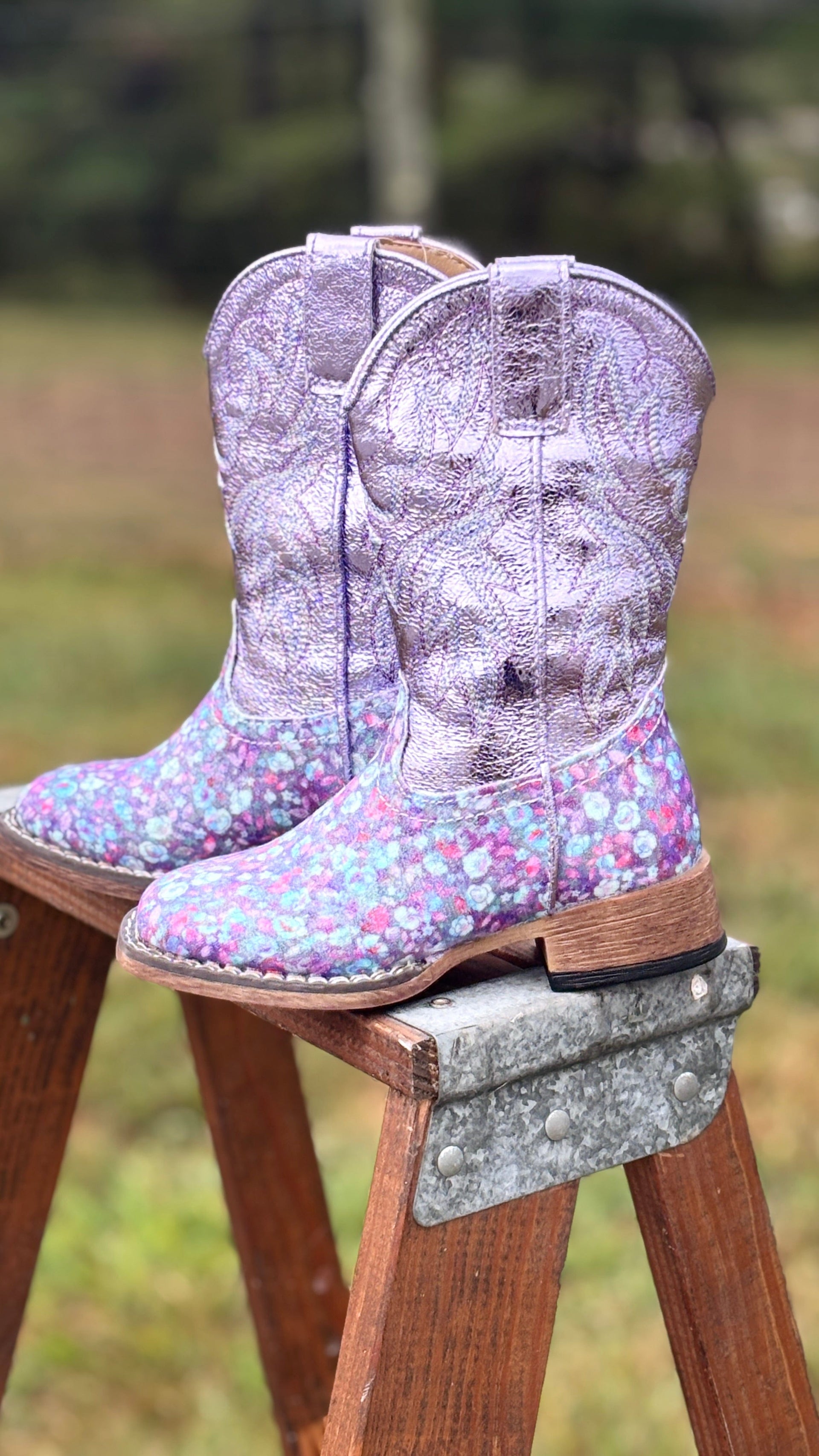 floral western boots for girls