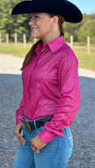 RHC Pink Concealed Zipper Show Shirt - Henderson's Western Store
