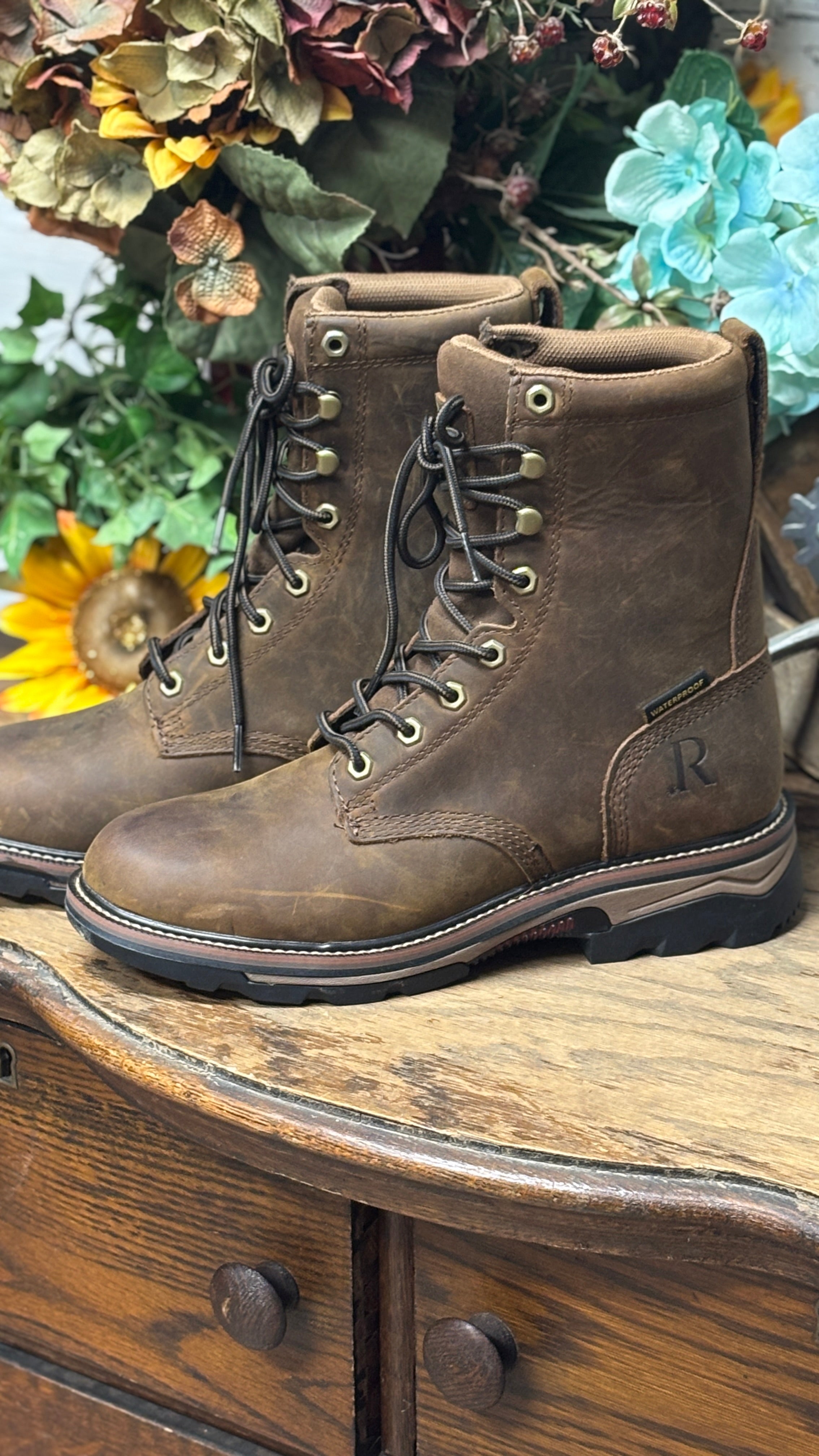 Peanut Lace Up Work Boots ~ Waterproof - Henderson's Western Store