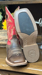 Men’s Goat Wide Square Boots by R. Watson~Red - Henderson's Western Store