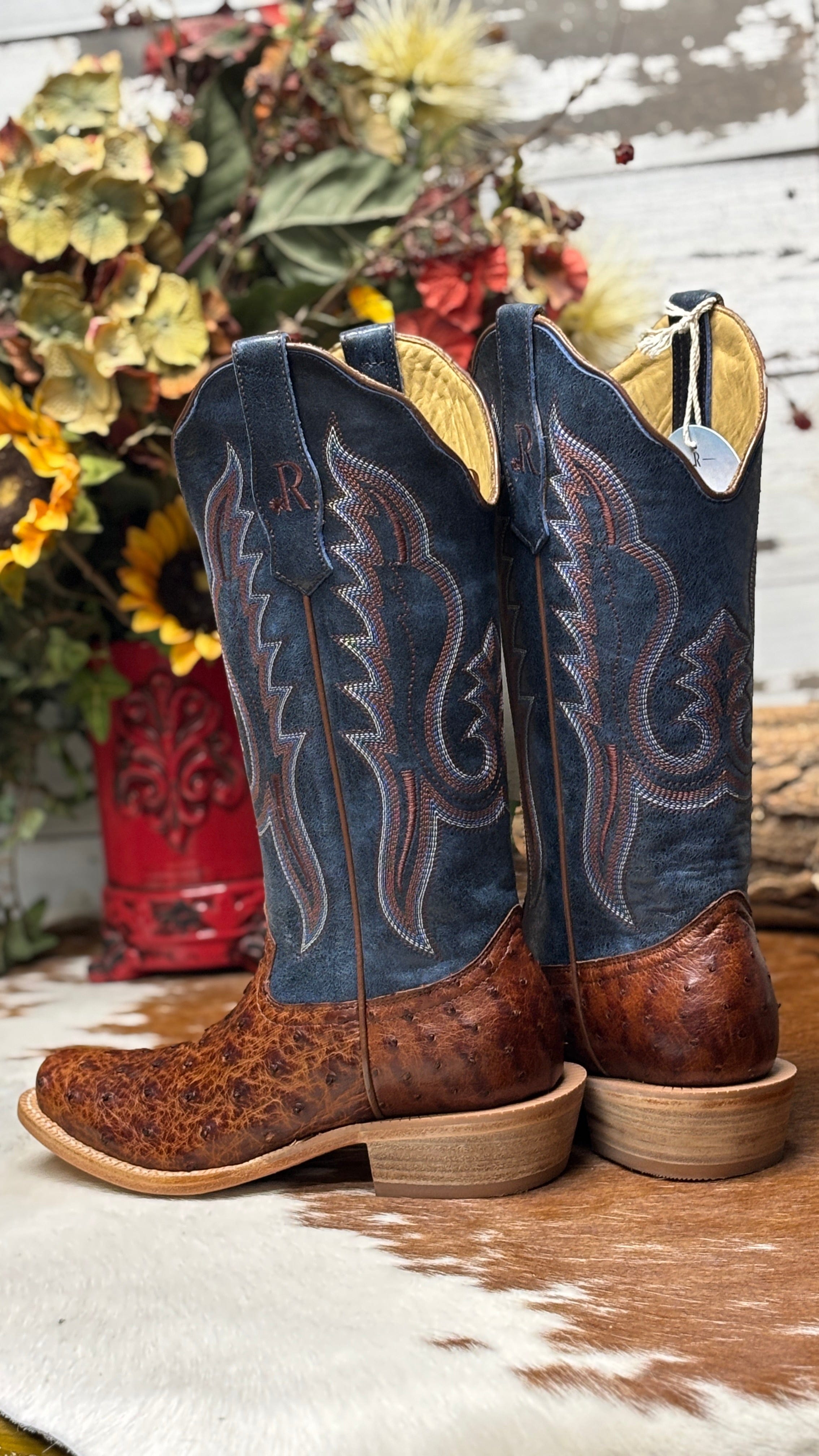 R. Watson Brass Full Quill Boot - Henderson's Western Store