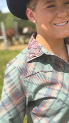 RHC Green Plaid Easy Care Button Up - Henderson's Western Store