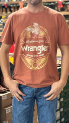 Men's Wrangler Tee ~ Marsala - Henderson's Western Store