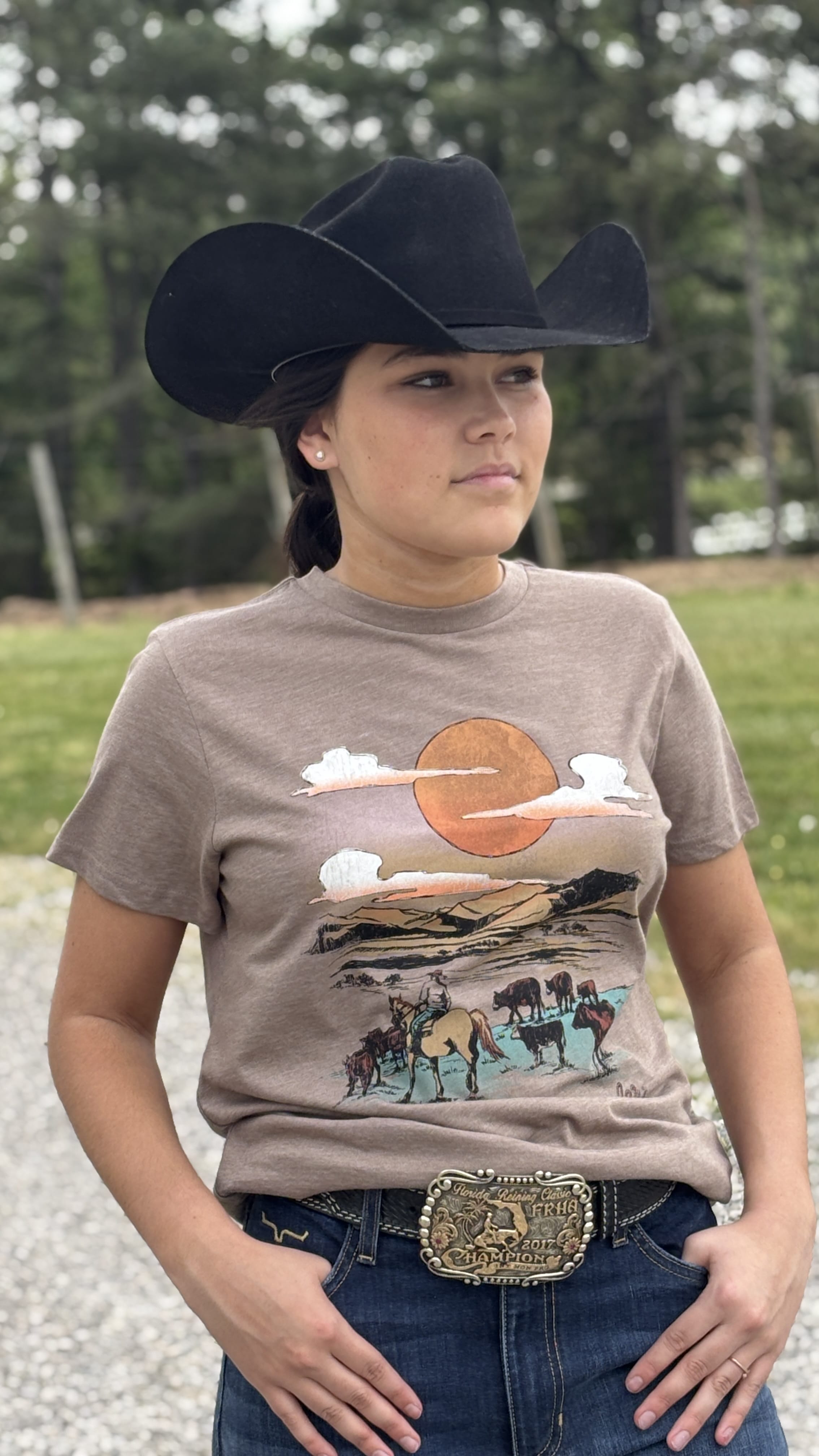 Desert Landscape  Tee by Wrangler - Henderson's Western Store