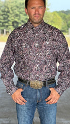 Cinch Plain Weave  ~ Gray Paisley - Henderson's Western Store