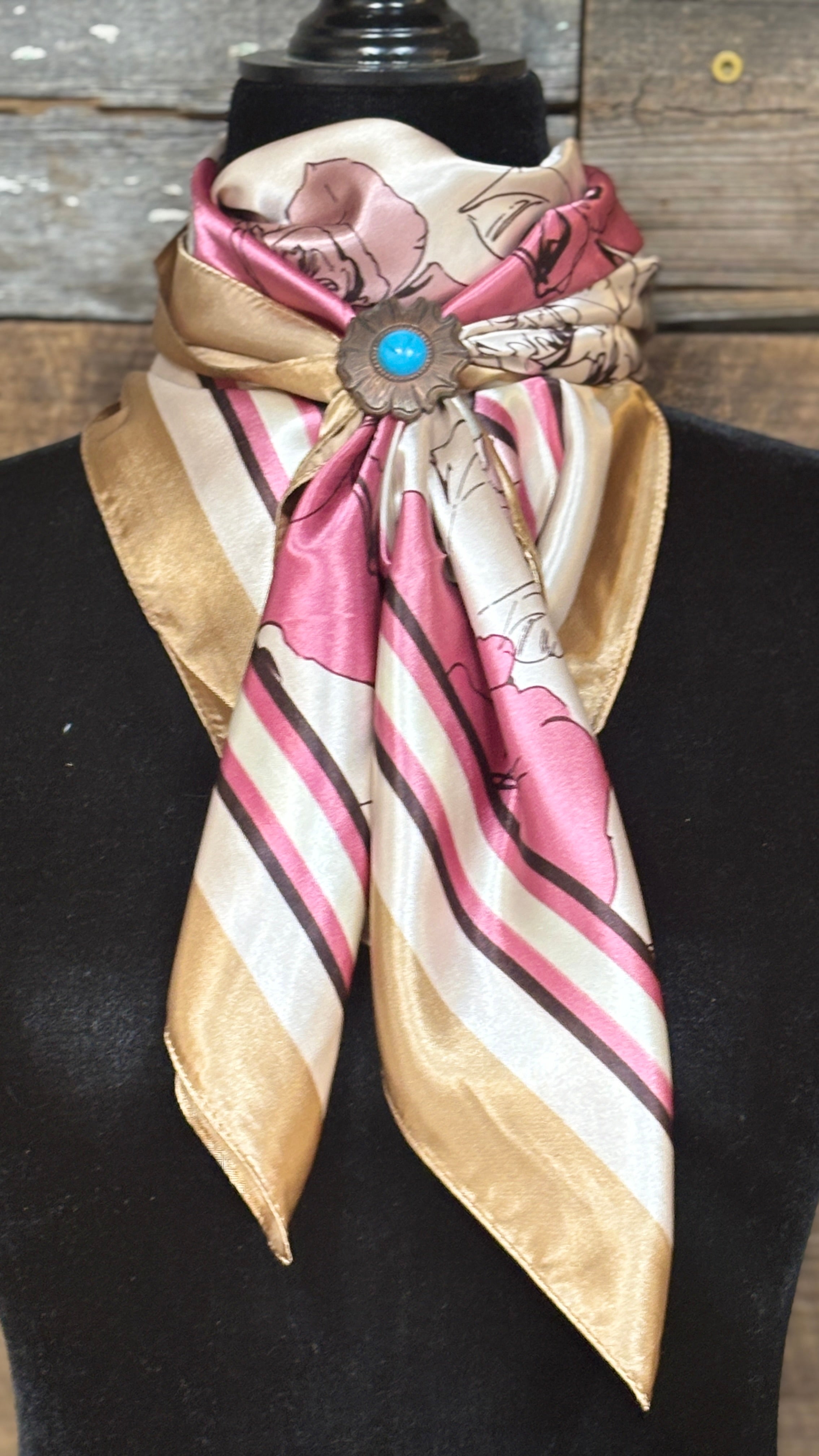 Rodeo Drive Wild Rags/Scarf ~ Roses - Henderson's Western Store