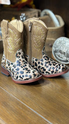 Girl's Glitter Leopard Boots by Roper - Henderson's Western Store