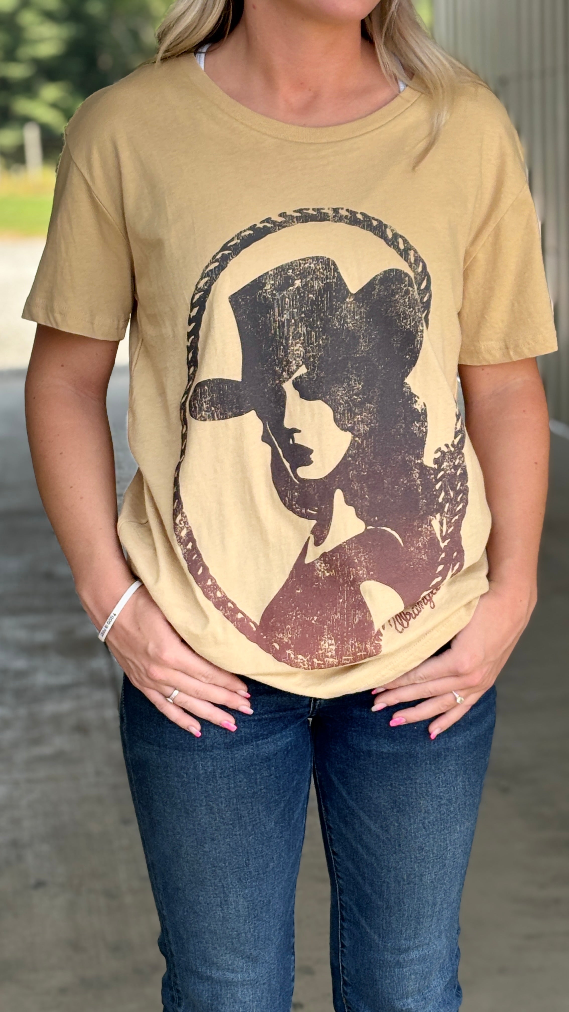 Cowgirl Cameo Tee by Wrangler - Henderson's Western Store