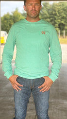 Authentic Cinch Long Sleeve Tee ~ Turquoise - Henderson's Western Store