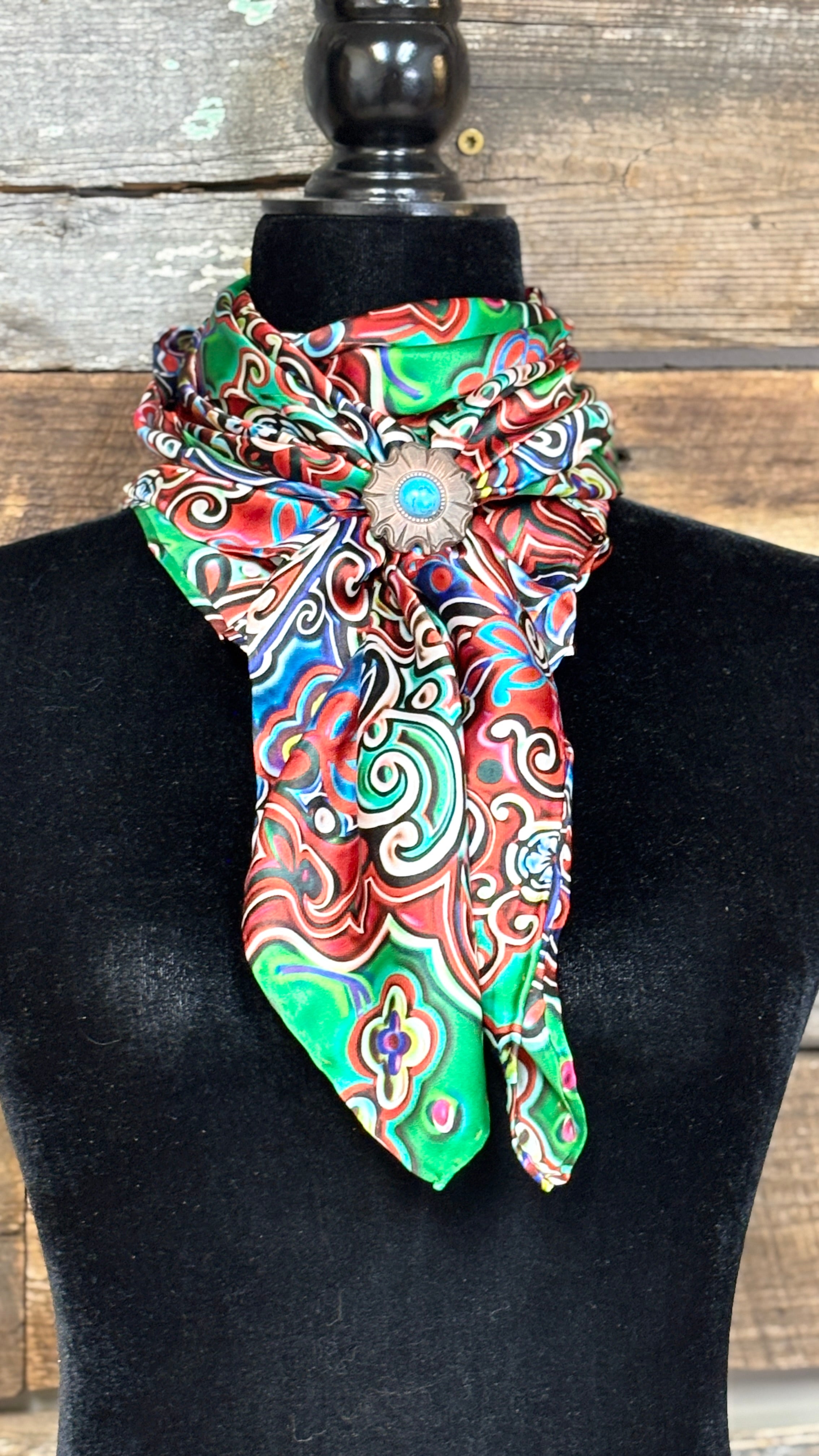 Bright Floral Print Wild Rag - Henderson's Western Store