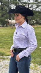 RHC Easy Care Show Shirt ~ Lilac Maze - Henderson's Western Store