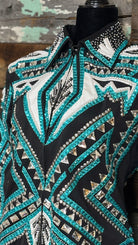 All Day  Show Jacket ~ Teal & White - Henderson's Western Store