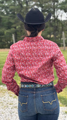 Red Bandana Style Rough Stock Shirt - Henderson's Western Store