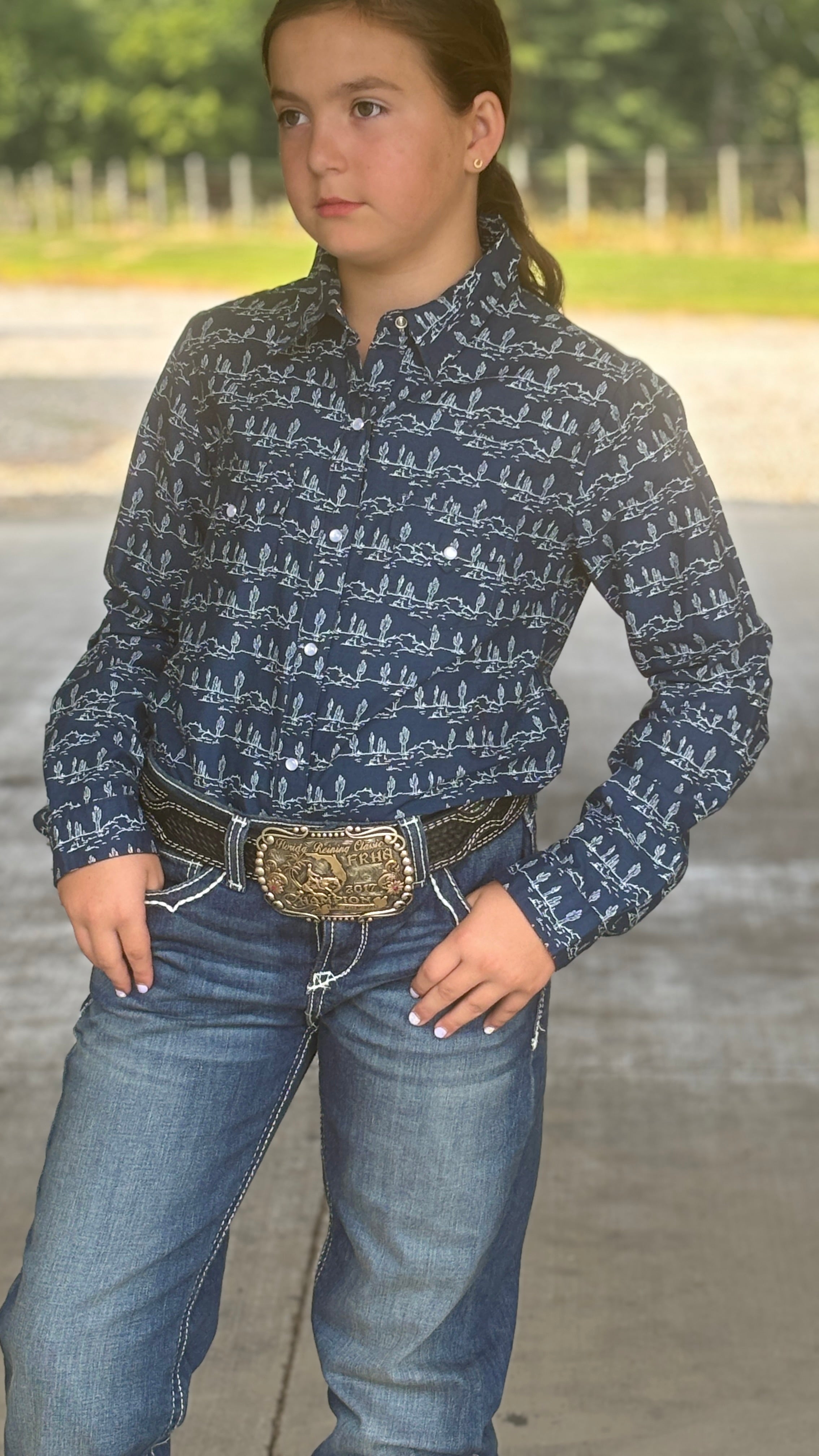 Girl's Desert Print by Roper - Henderson's Western Store