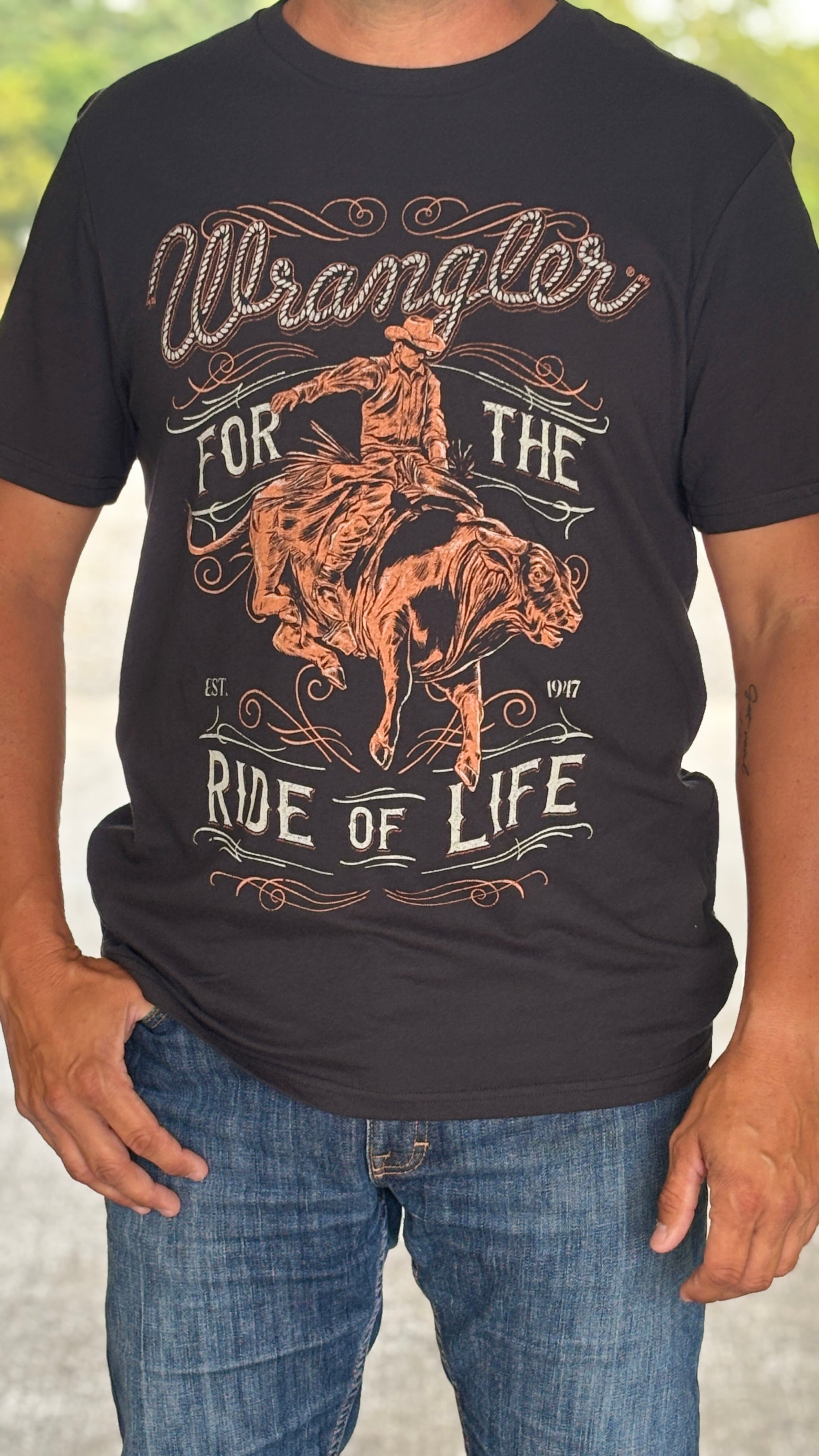 Wrangler For the Ride of Life Tee - Henderson's Western Store