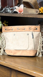 MW Embroidered Drawstring Shoulder Bag - Henderson's Western Store