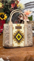 Wrangler Tooled Aztec Tote ~ Tan - Henderson's Western Store