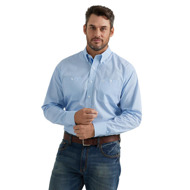 Men's George Strait Shirt ~ Blue - Henderson's Western Store