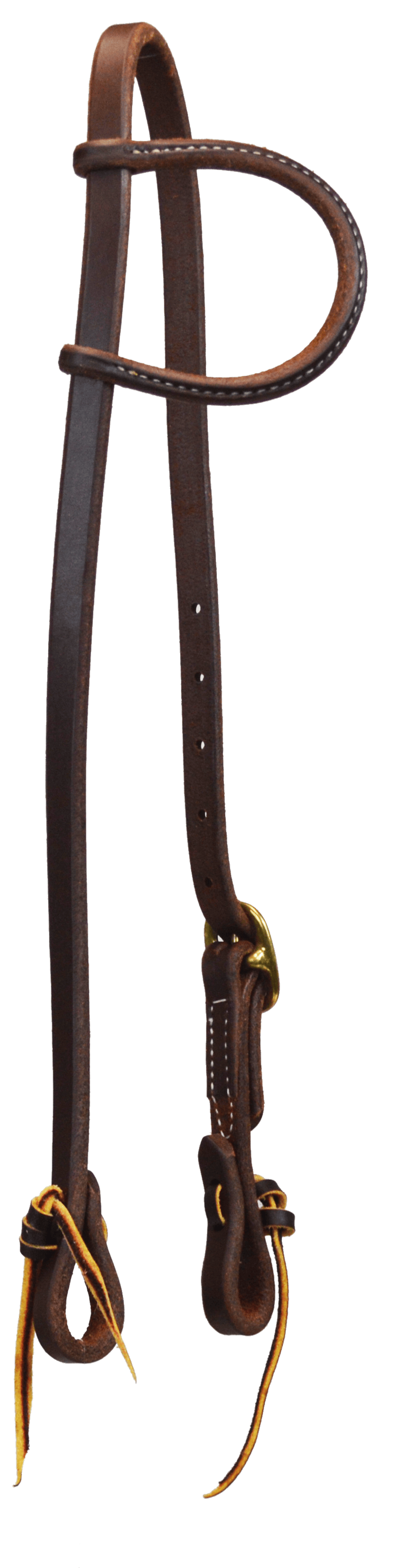 Oiled One Ear Headstall ~ Single Buckle - Henderson's Western Store