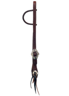 Oiled One Ear Headstall ~ Diamond Buckle - Henderson's Western Store