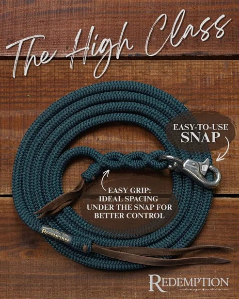Timeless Collection Lead Ropes ~ Dk Green Snap - Henderson's Western Store