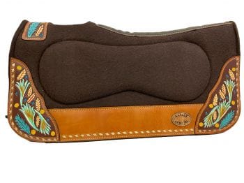 Klassy Cowgirl Felt Pad ~ Painted Feather - Henderson's Western Store